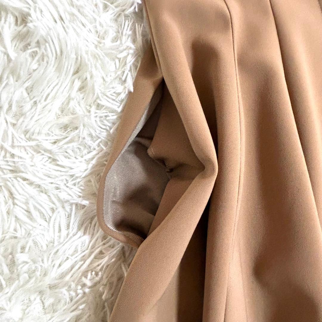 極美品✨フォクシー ロゴファスナー スリムタック フレア ワンピース 40