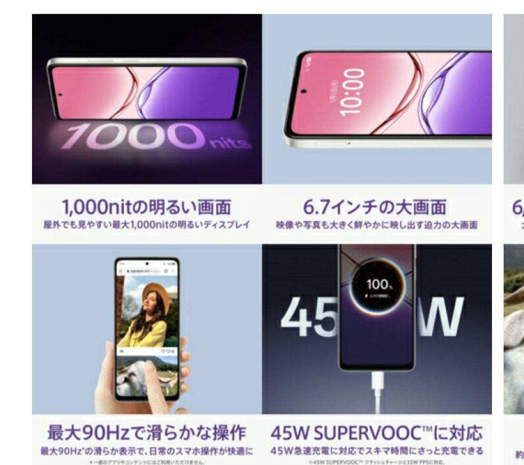 OPPO オッポ A5x 6.7型 4GB/128GB ブルー SIMフリー