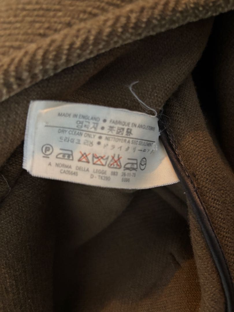 GLOVERALL キングストン　ヘリンボーンダッフルコート ブラウン、ベージュ