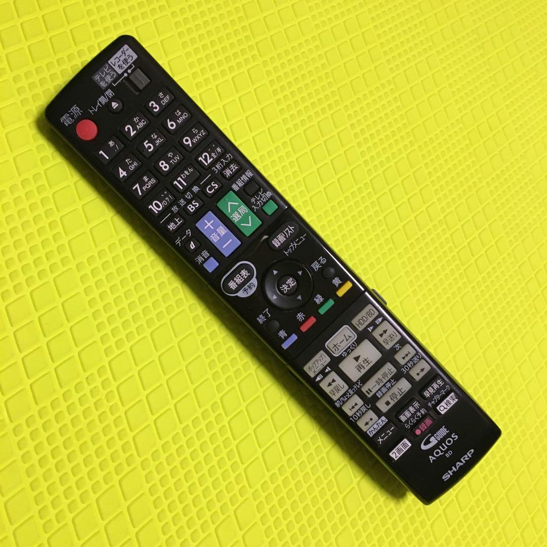 ◆美品◆シャープ ブルーレイレコーダー◆BD-S570◆純正リモコン◆取扱説明書