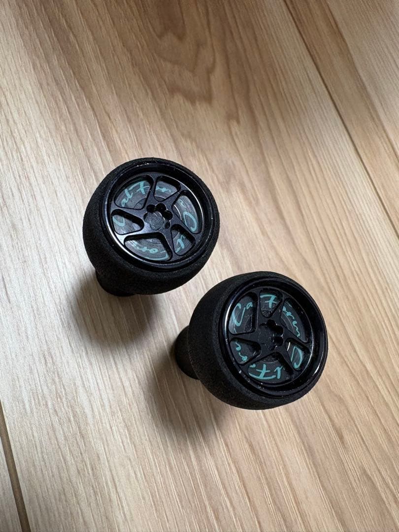 drtバリアルハンドル　カルフォームノブ　ブラック　2個セット