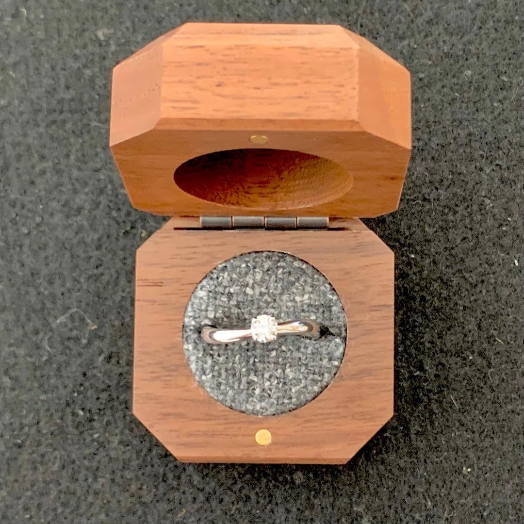 鎌倉彫金工房 指輪 8号 ダイヤモンド 0.2カラット プラチナ