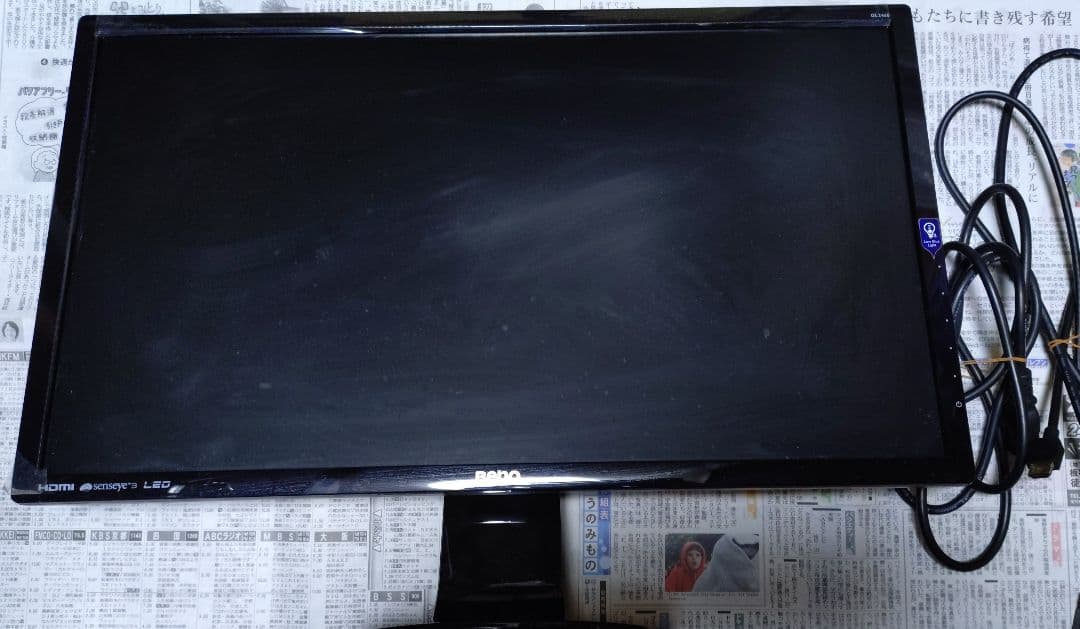 BenQ GL2460HM モニター×2 各ケーブル付属