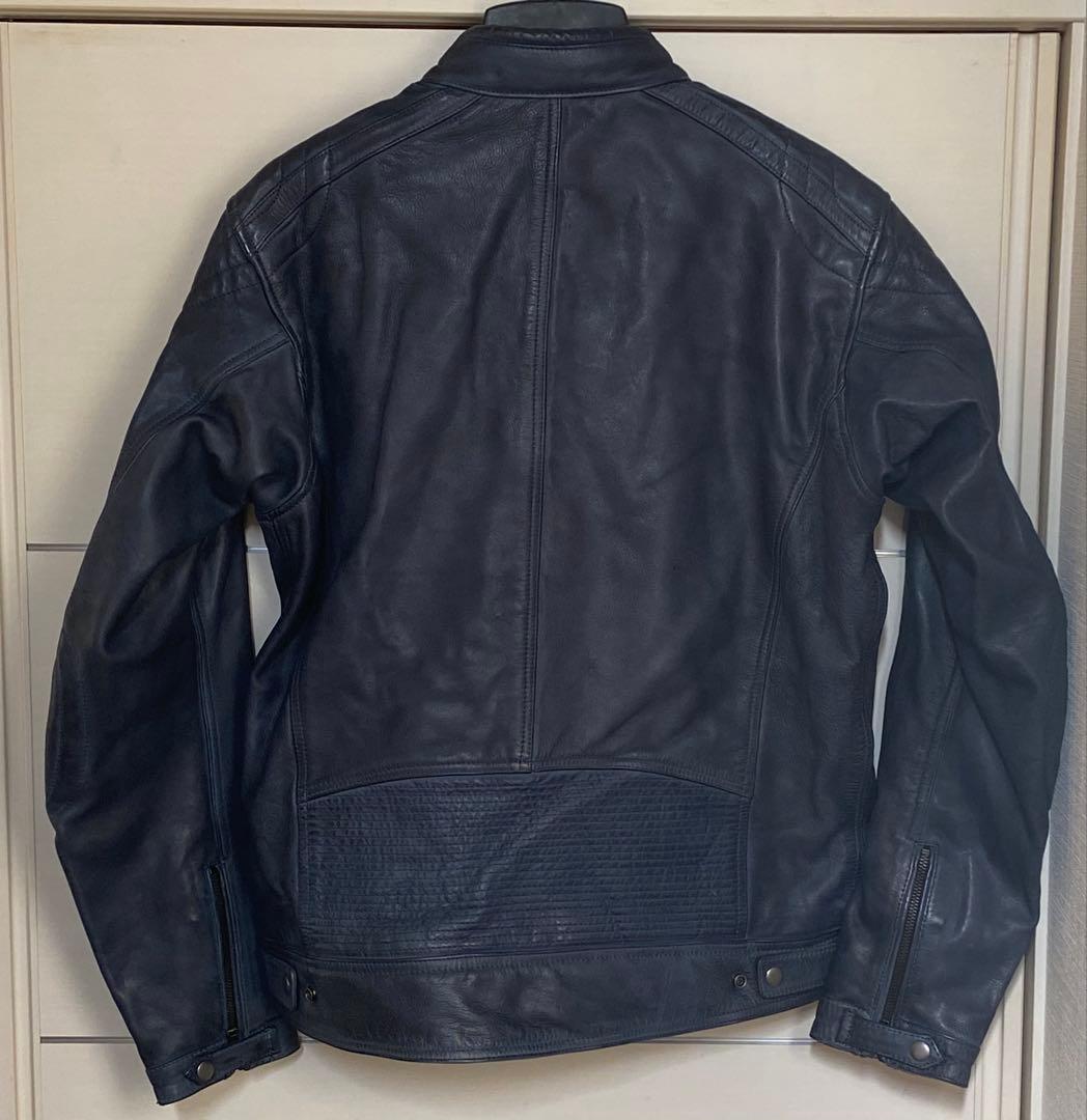 デイトナ レザージャケット 本革(ワックス加工) DL-006 ネイビー