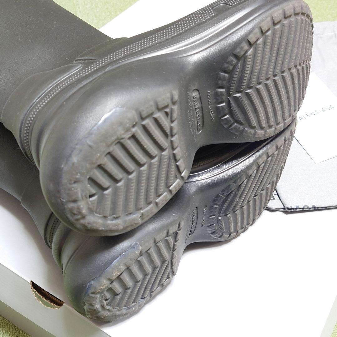 靴 balenciaga crocs boots black
