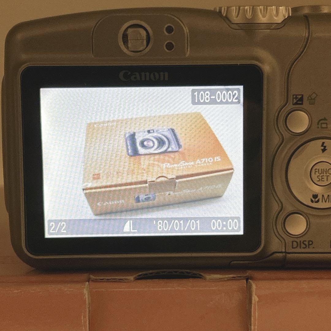 【美品】Canon PowerShot A710 IS 外箱 取説 専用ケース付