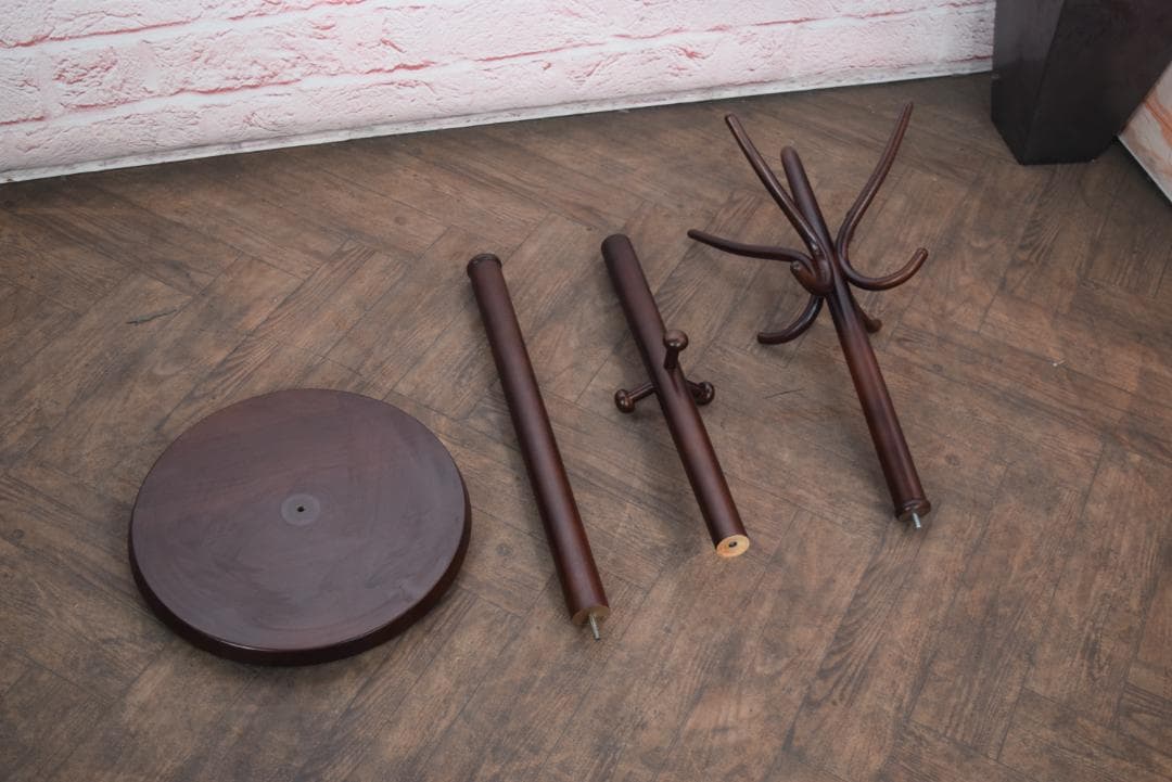 展示品 秋田木工 IDC大塚家具取扱 ハンガーラック コートスタンド 45