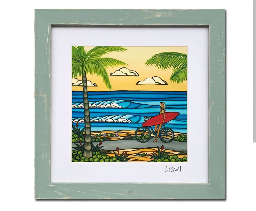 ひろみ　ヘザーブラウン 60SレモンМベリーSQエメ　額縁　フレーム