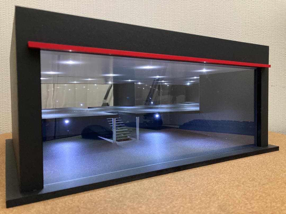 ミニカー専用ジオラマ：1/43 ショールームⅡ（吹き抜けタイプ）週末限定セール！