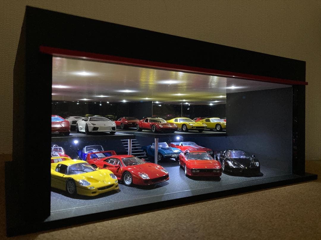 ミニカー専用ジオラマ：1/43 ショールームⅡ（吹き抜けタイプ）週末限定セール！