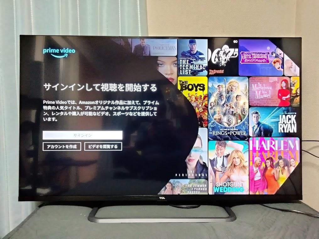 横浜駅から３０Km以内は無料配送 TCL 55インチ　４Kスマートテレビ