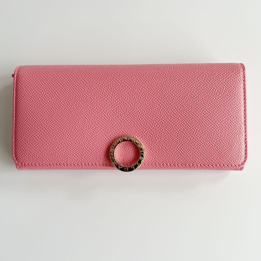 【るり様用】未使用　BVRGARI　ブルガリ　ロゴクリップ　長財布　ピンク