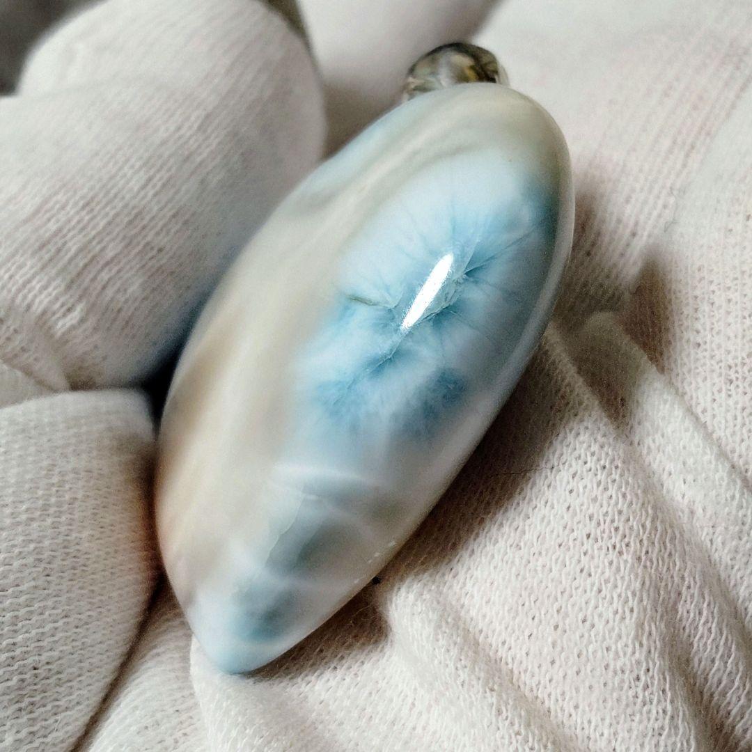 ピンクラリマー 特大ハート♡シルバー925 チャーム 希少 高品質 両面美しい✨