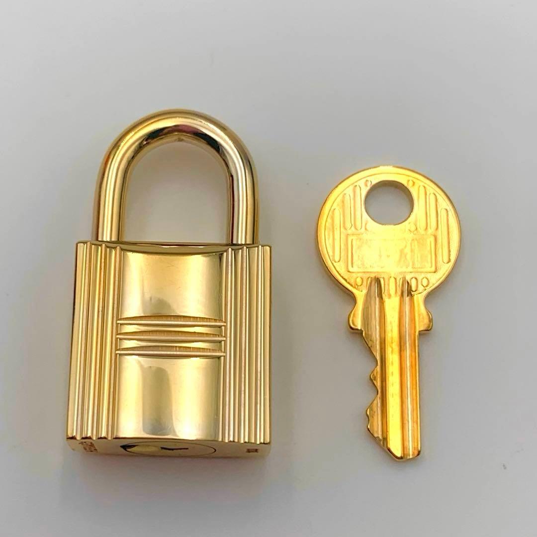 HERMES エルメス カデナ 100番 ゴールド 24Kメッキ 鍵付き 南京錠
