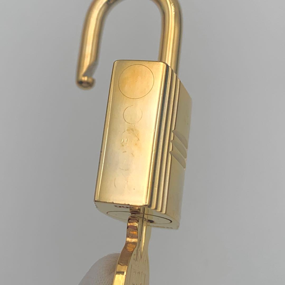 HERMES エルメス カデナ 100番 ゴールド 24Kメッキ 鍵付き 南京錠