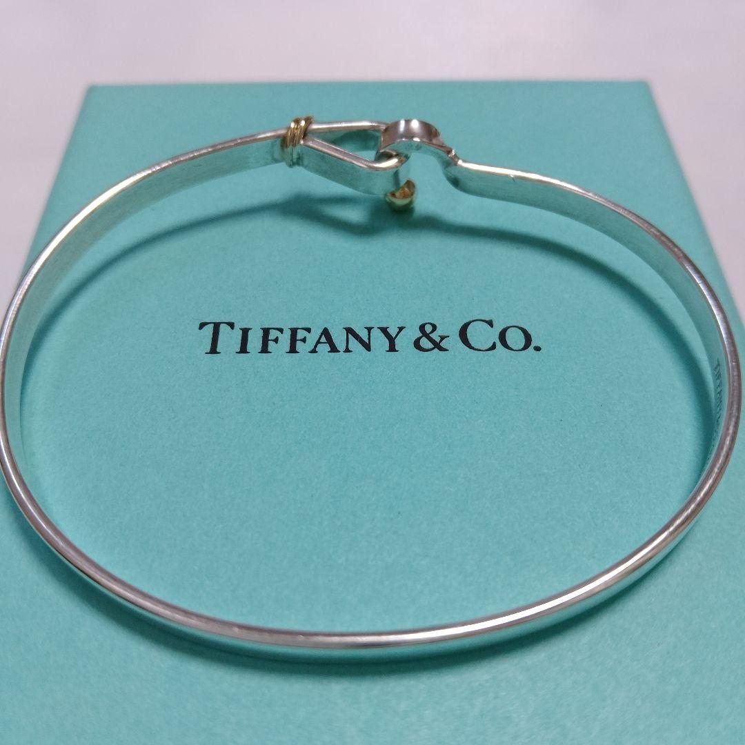 TIFFANY ティファニー フック＆アイ バングル コンビ 925×750