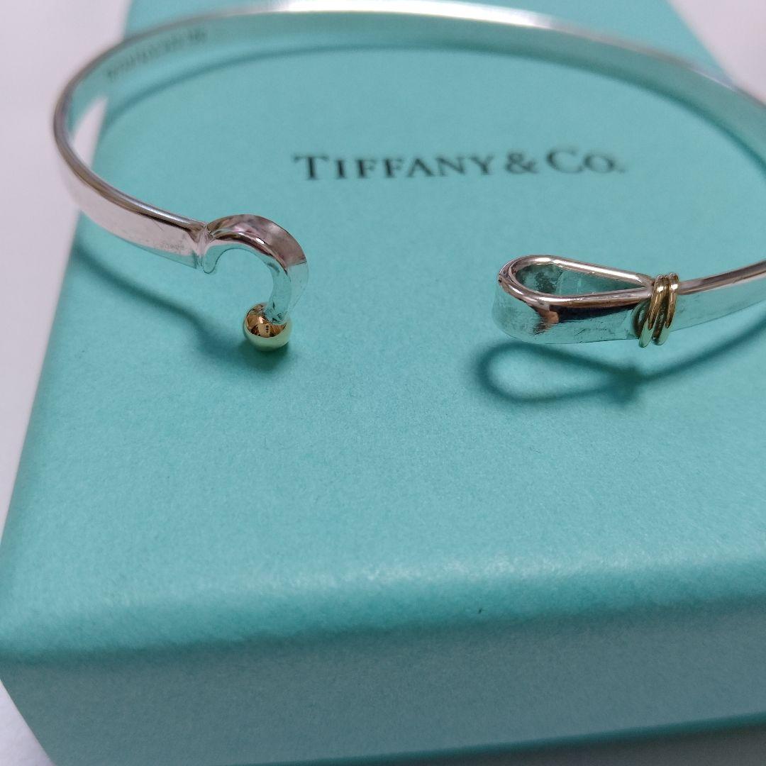 TIFFANY ティファニー フック＆アイ バングル コンビ 925×750
