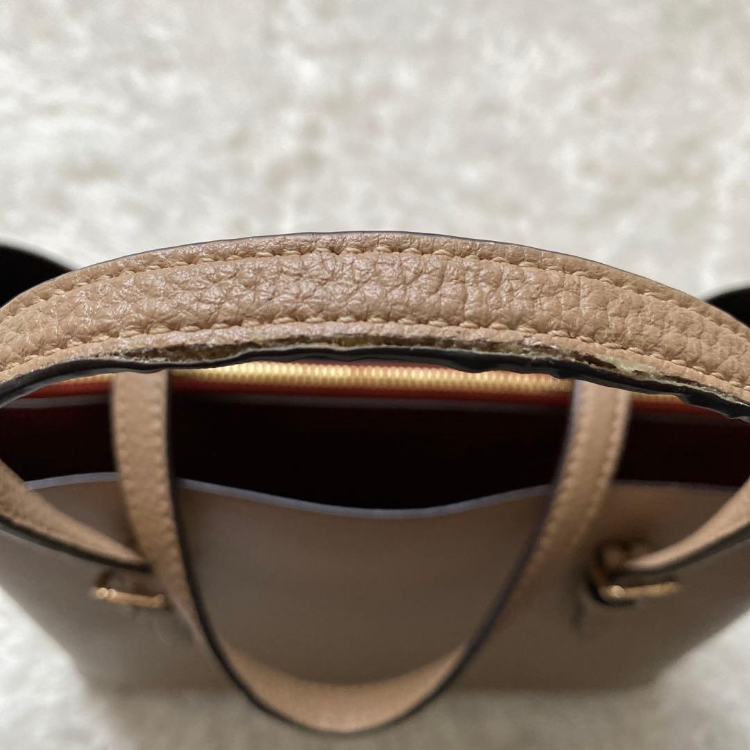 COACHコーチ モリートート ショルダーバッグ 2way レザー ベージュ