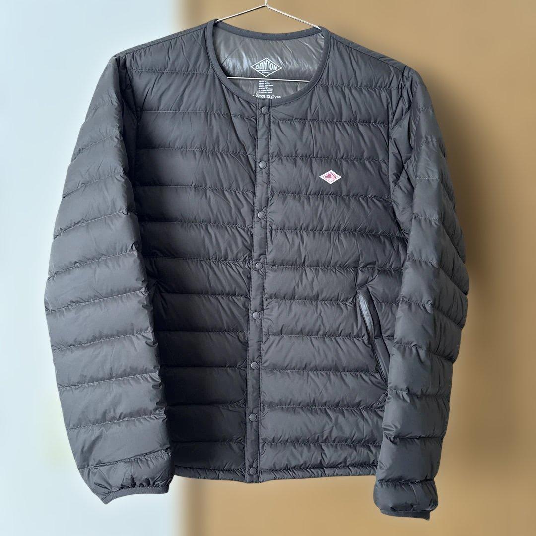 ダントン　クルーネック　インナーダウンジャケット　メンズ