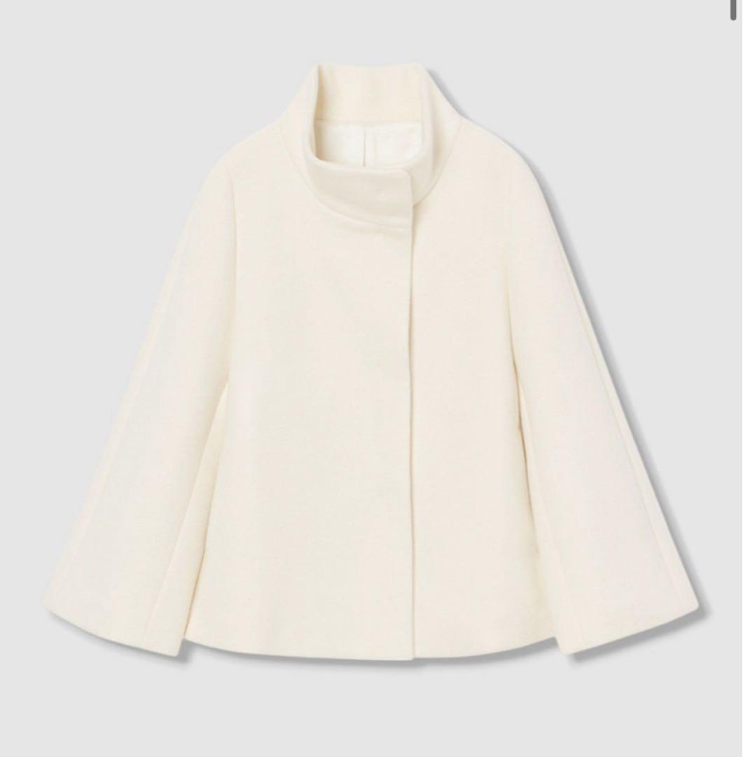 あ*読様 タグ付き未使用品　アナイ　ウールビーバーショートコート　36 白系