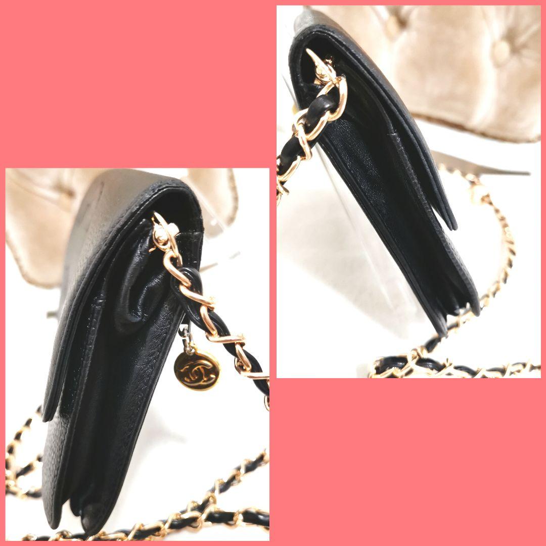 専用!シャネルCHANELキャビアスキン大ココマーク長財布 新品ショルダー