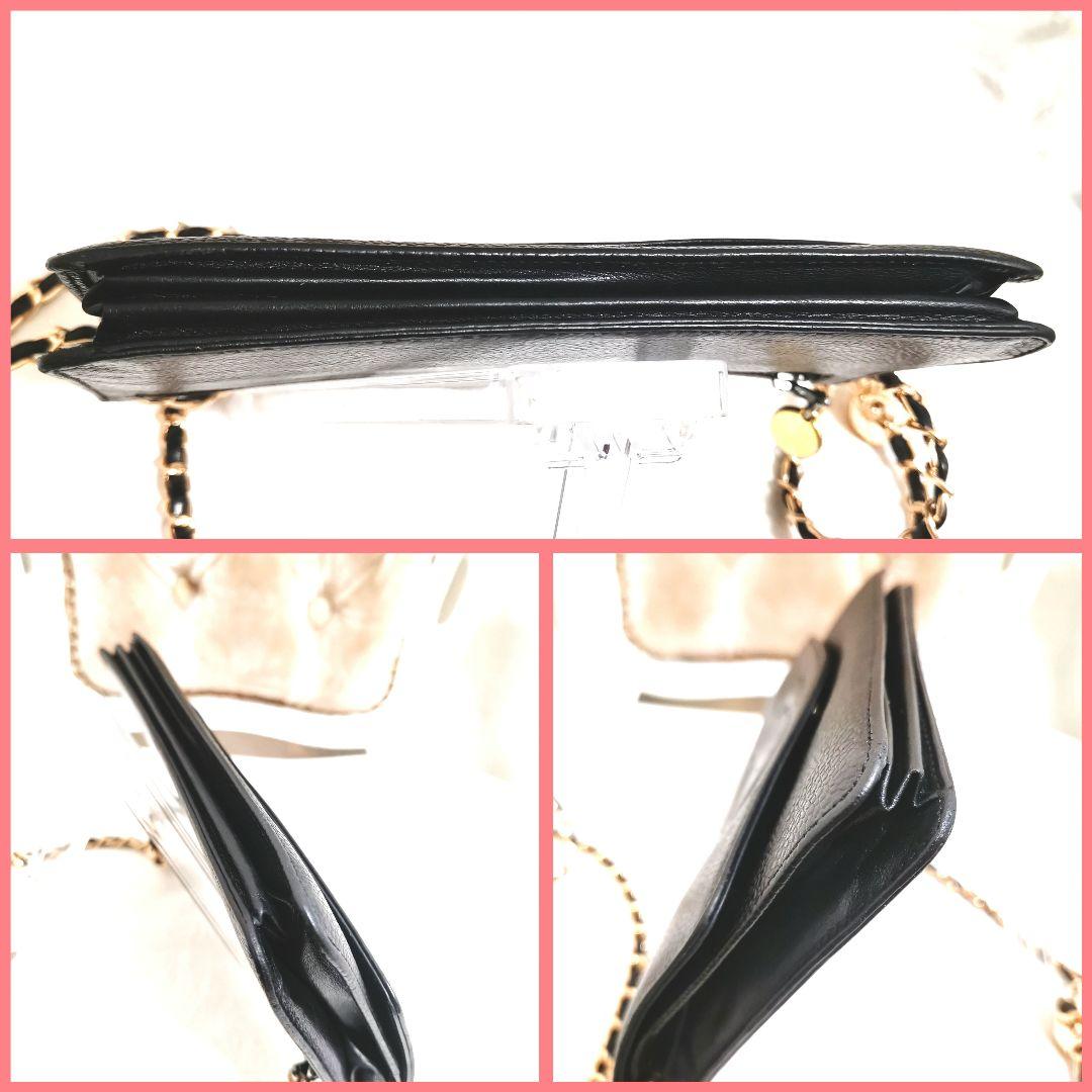 専用!シャネルCHANELキャビアスキン大ココマーク長財布 新品ショルダー