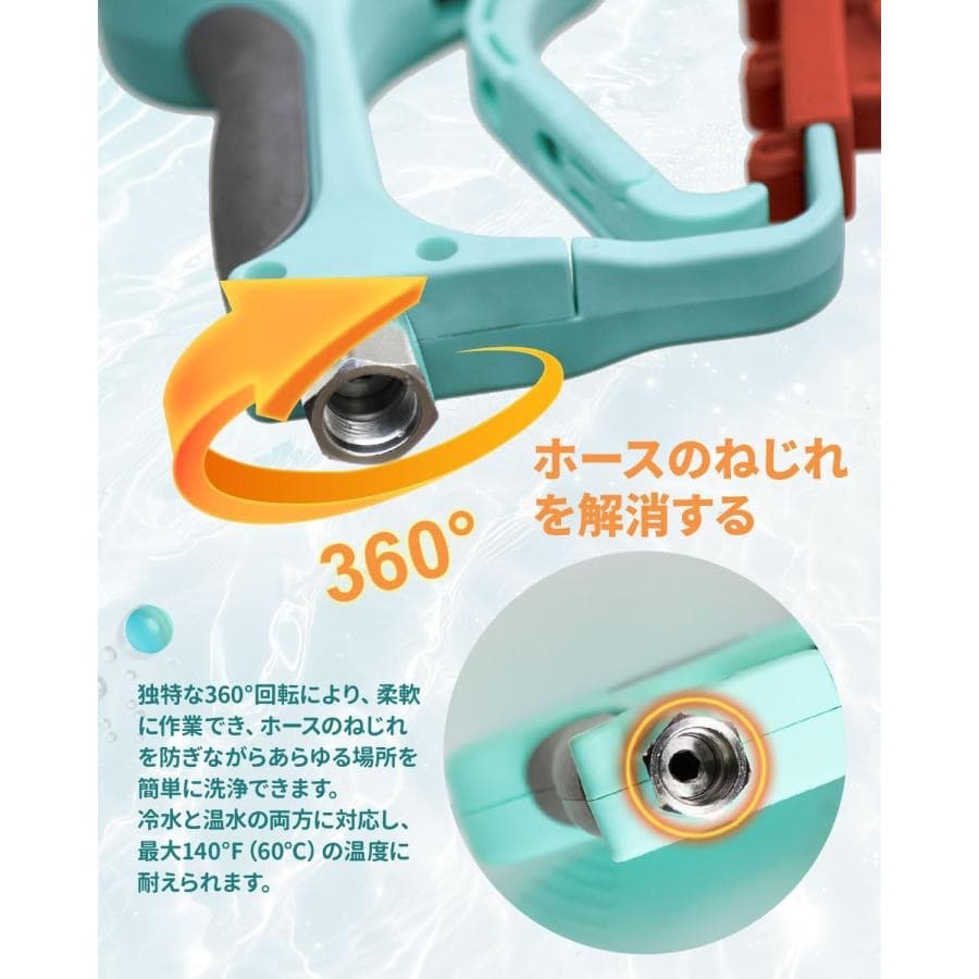 Kareyou真鍮ショートガン(5000PSI対応)高圧洗浄機用 ケルヒャー