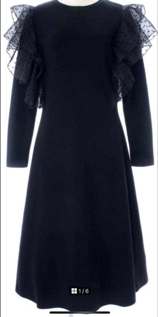 オブリ obli ドットチュールニットワンピース