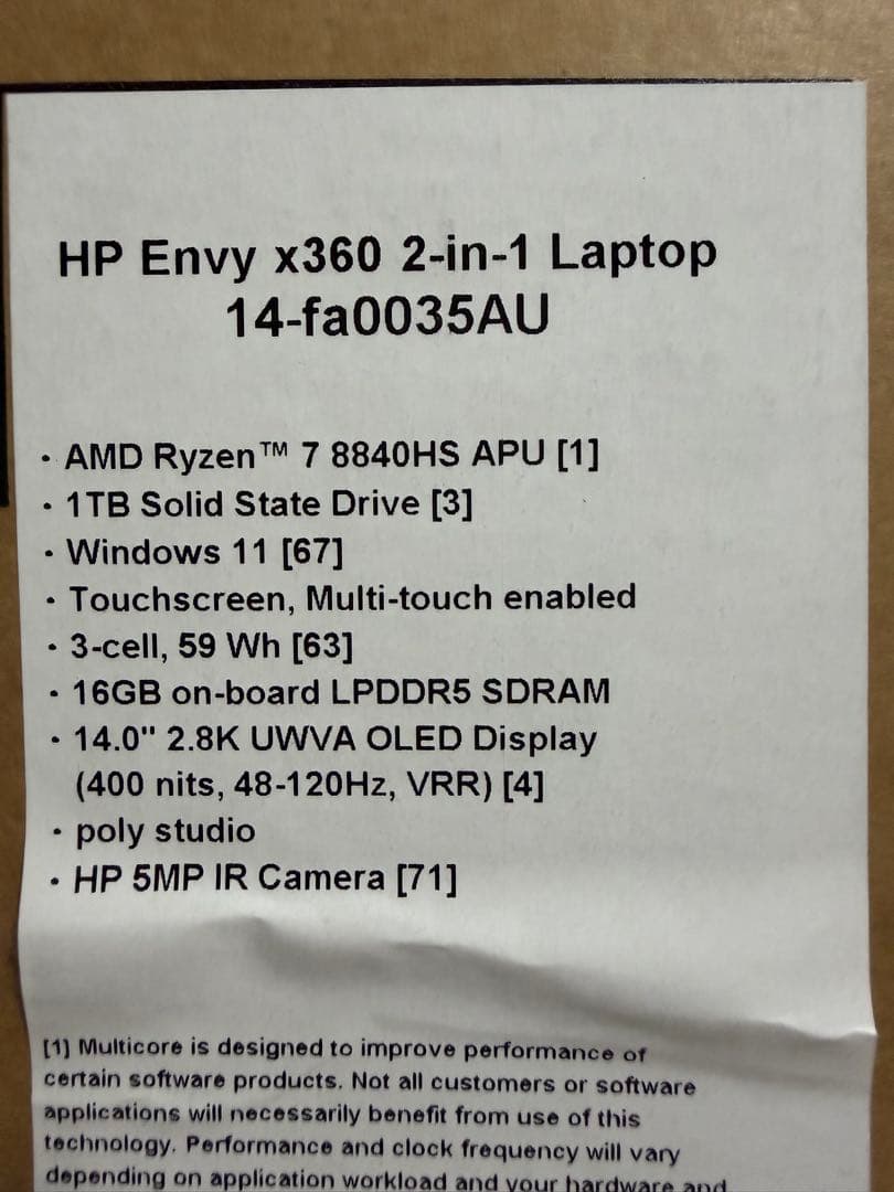 HP Envy x360 14インチパフォーマンスモデル＋ペンセット