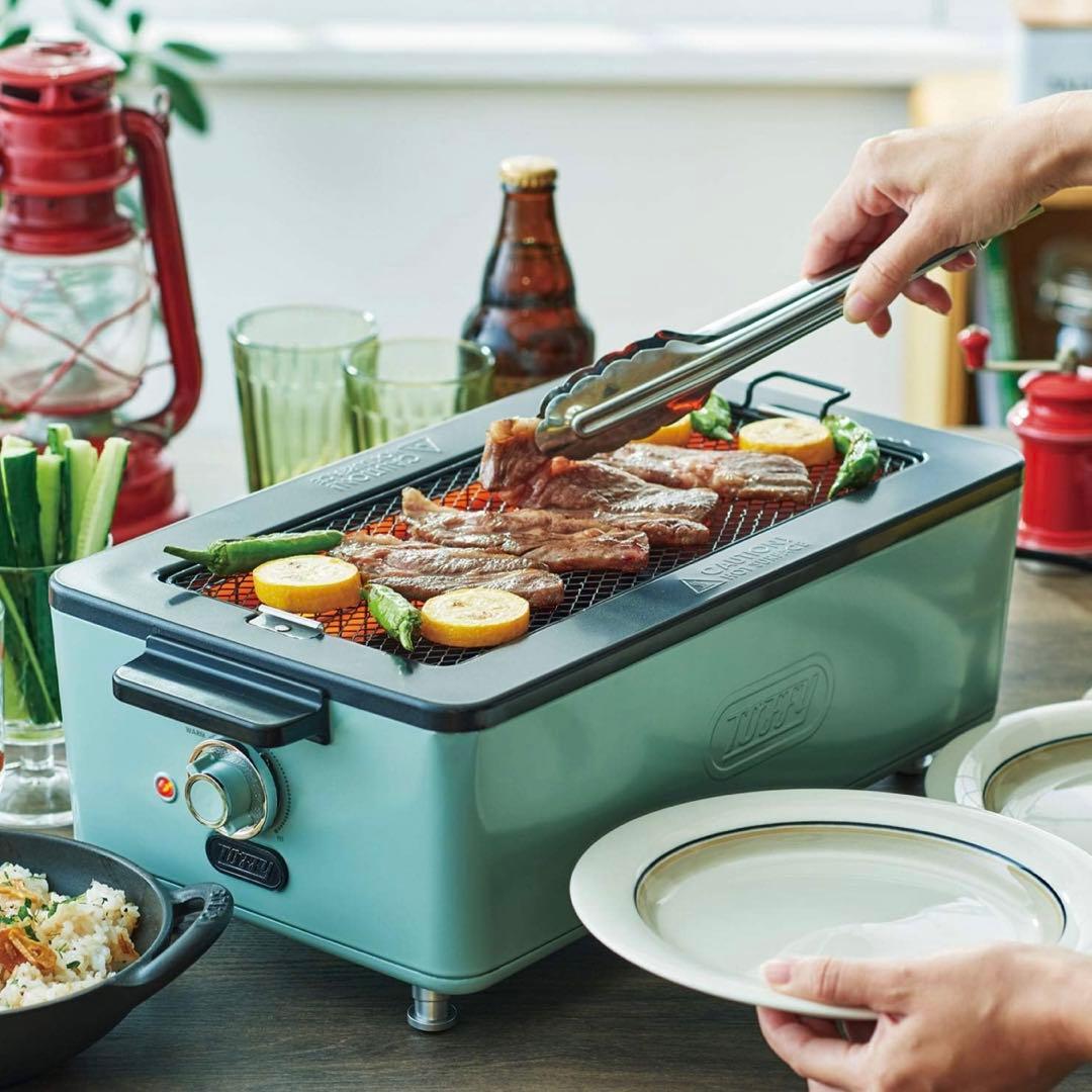 Toffy お手入れ簡単【スモークレス焼肉ロースター】遠赤外線グリル 網プレート