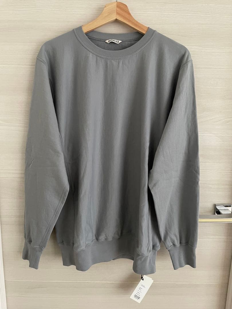 トップス AURALEE 25SS ELASTIC HIGH GAUGE SWEAT PO