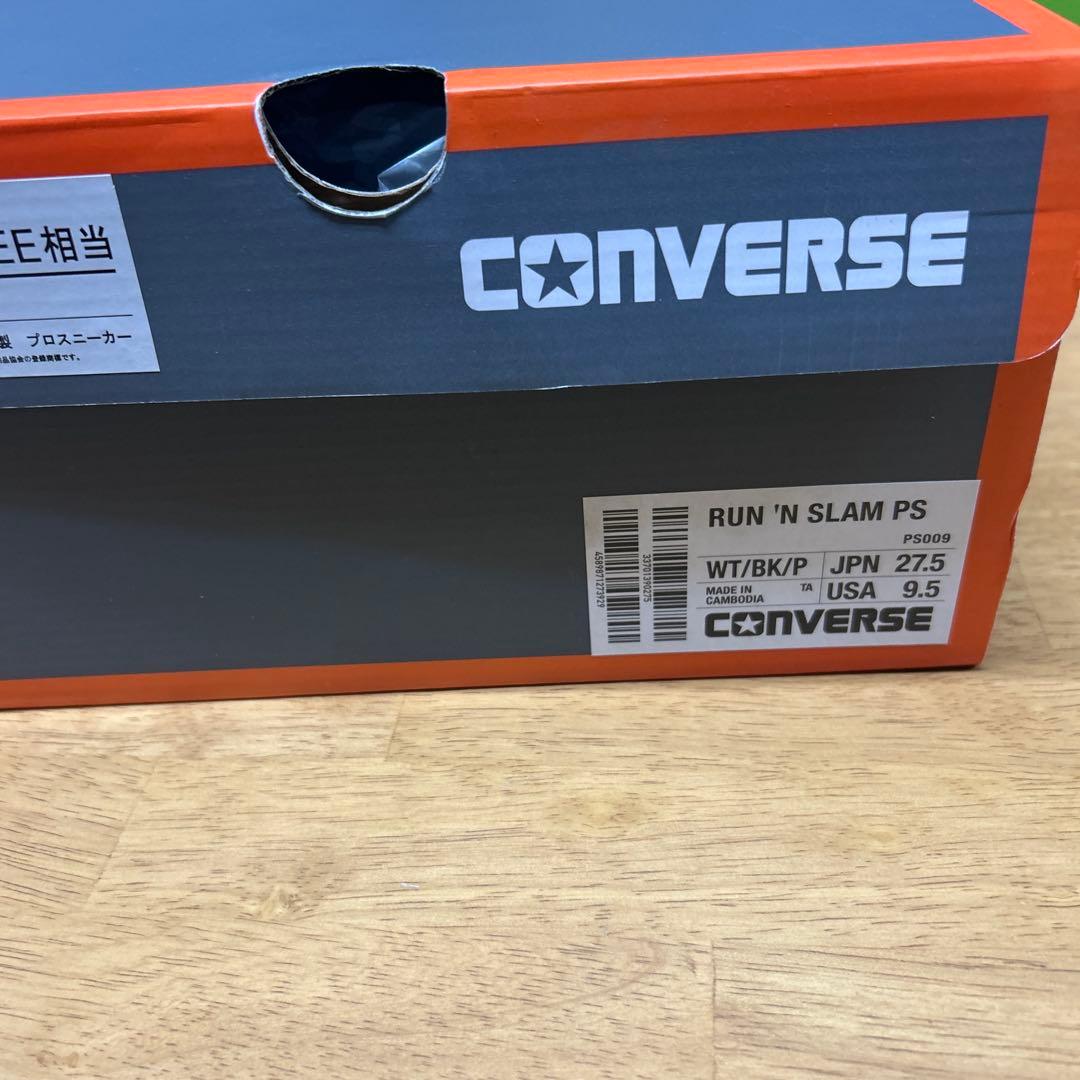 CONVERSE CPDモデル 安全靴 27.5 ホワイト/ブラック/パープル