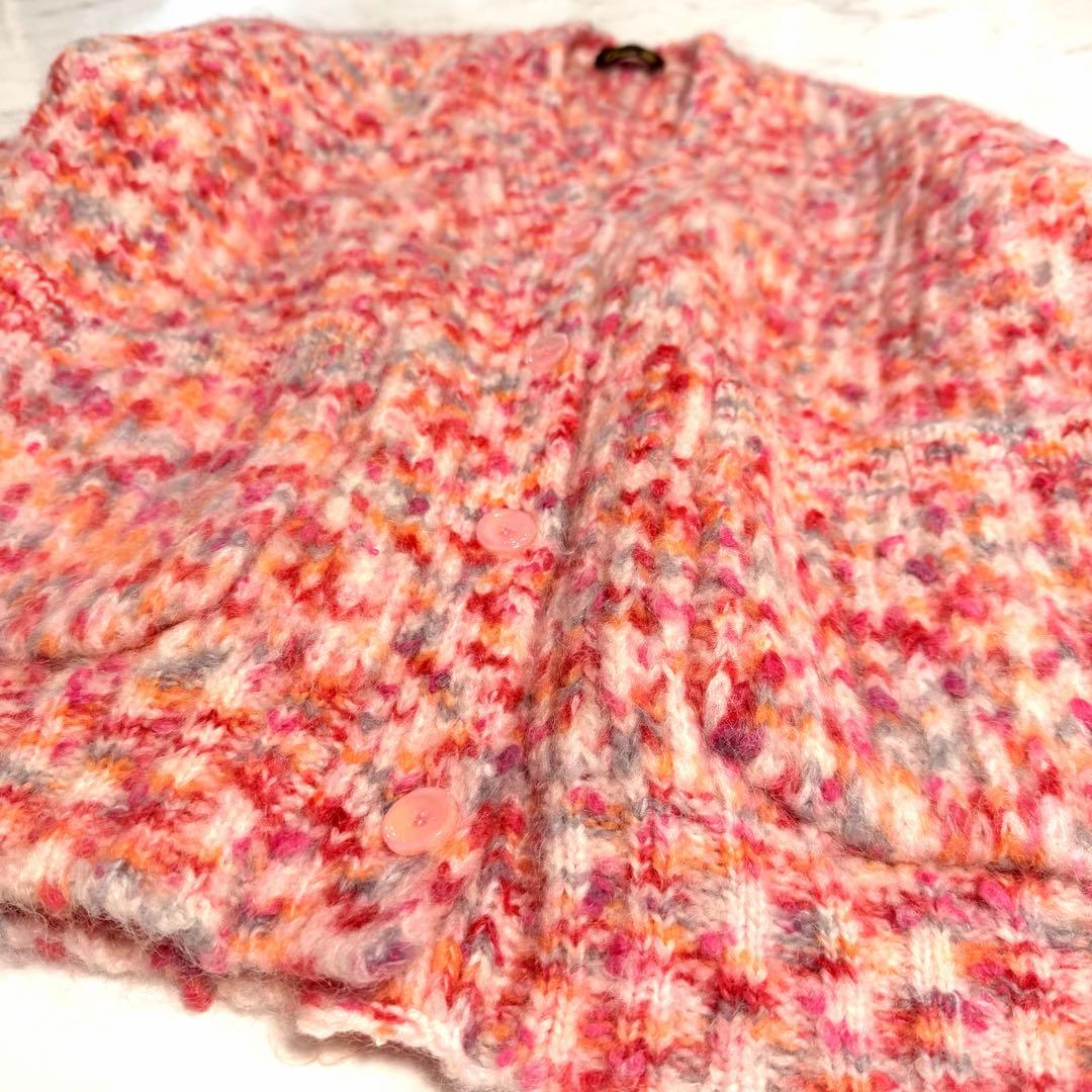 【まま✨️】ドゥロワー 5Gミックス ニット カーディガン ウール モヘヤ