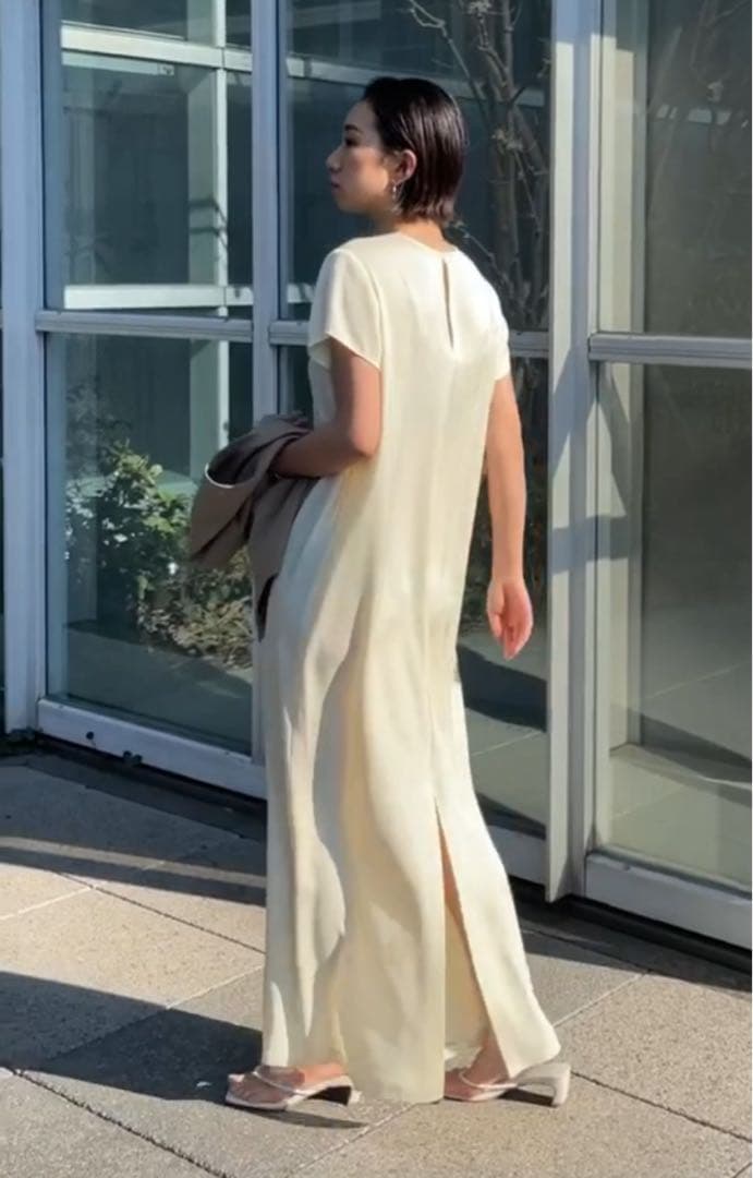 セール ETRE TOKYO サテンマキシワンピース 新品 タグ付き エトレ