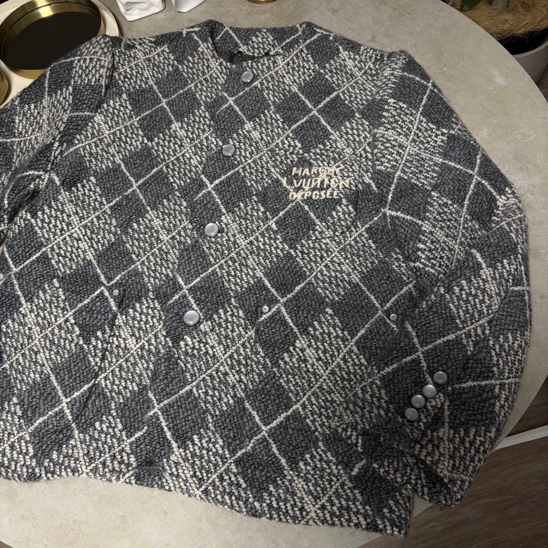 未使用　ルイヴィトン　シックカラーレス ウールジャケット　ツイード　97.6万円