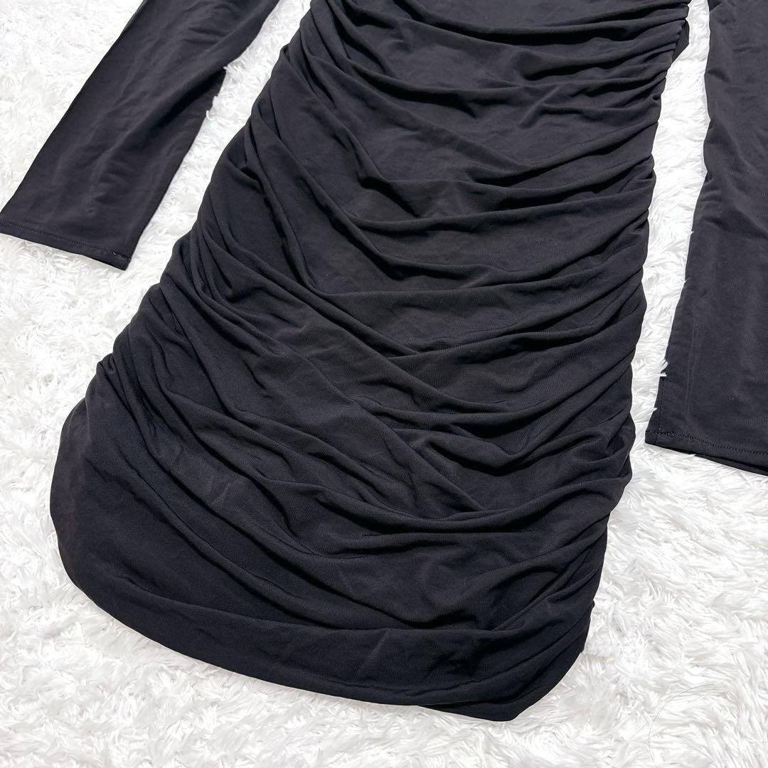 美品✨magda butrym  ローズモチーフショルダーパッドワンピース