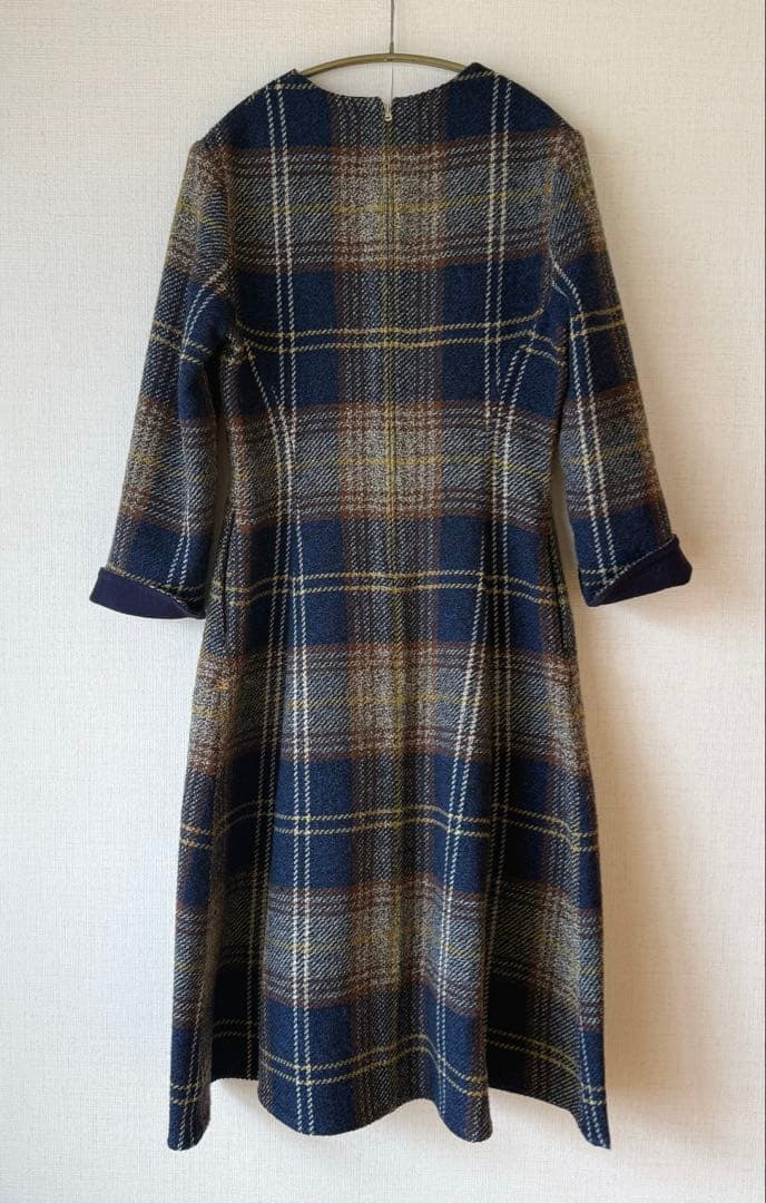 【すっちゃん】45R タブルフェイス ツイードワンピース サイズ3