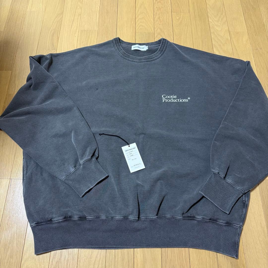 クーティー　COOTIE Pigment Dyed Sweat Crew XL