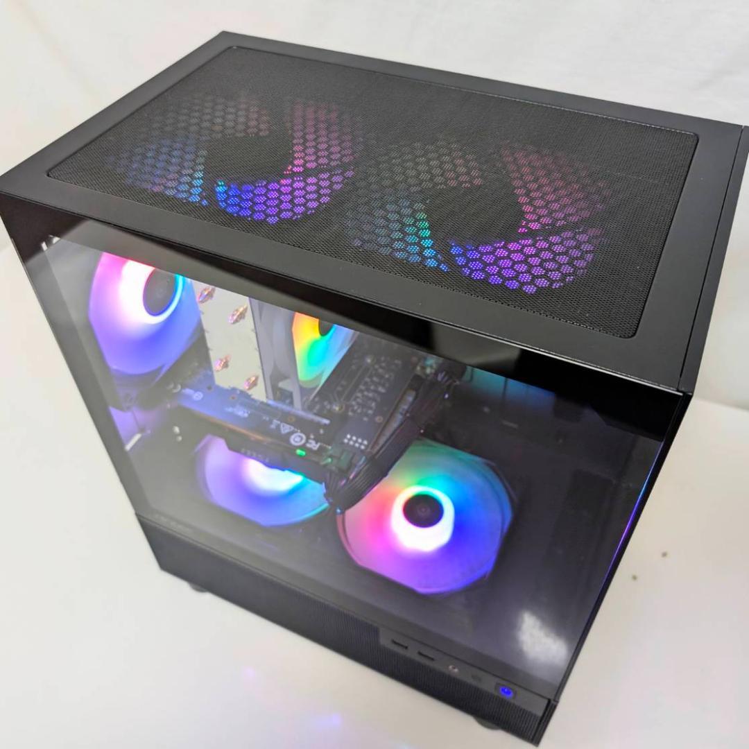 黒いゲーミングPC・おまけでモニター+スピーカー・Office