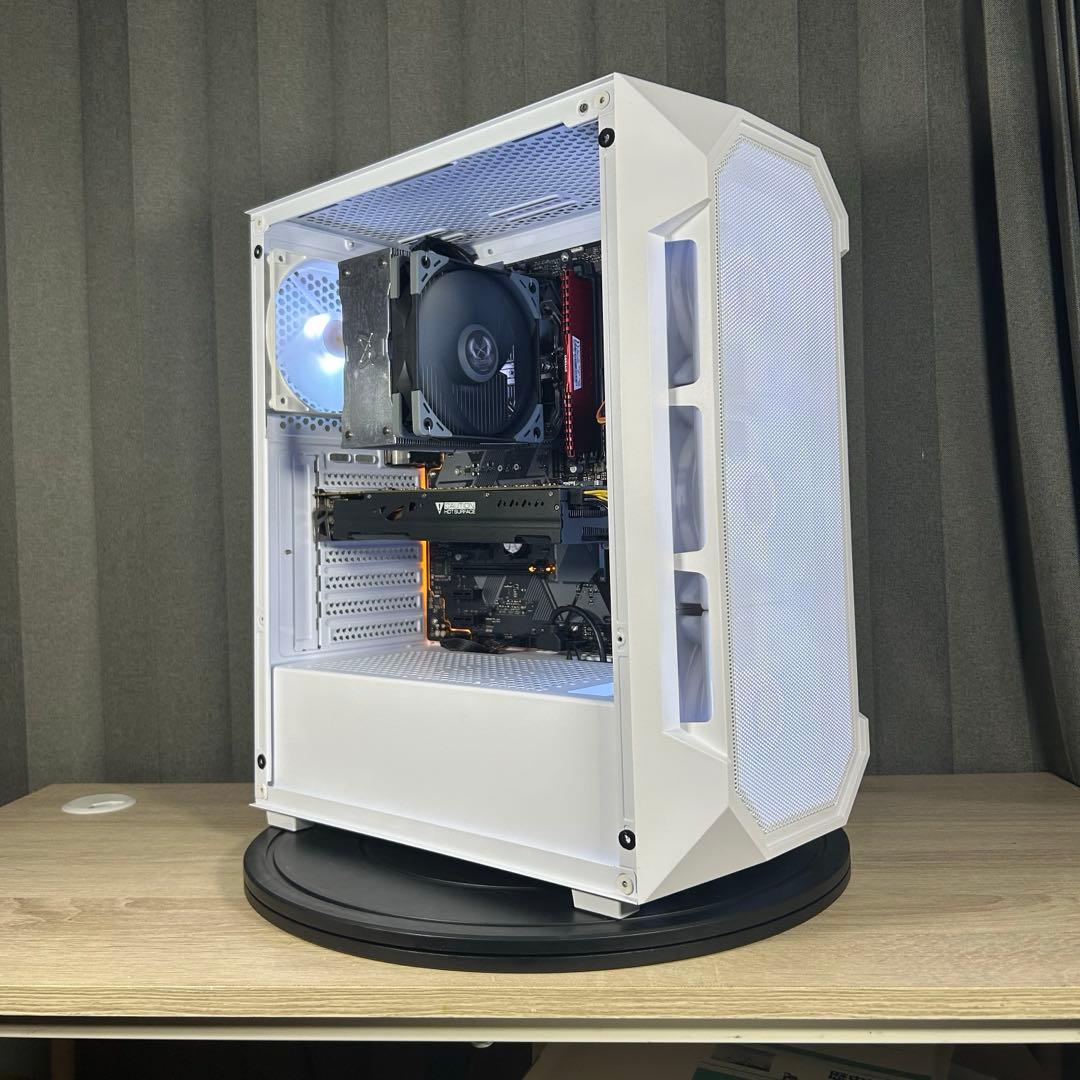 光る 白ゲーミングPC Ryzen/GTX1660super Windows11