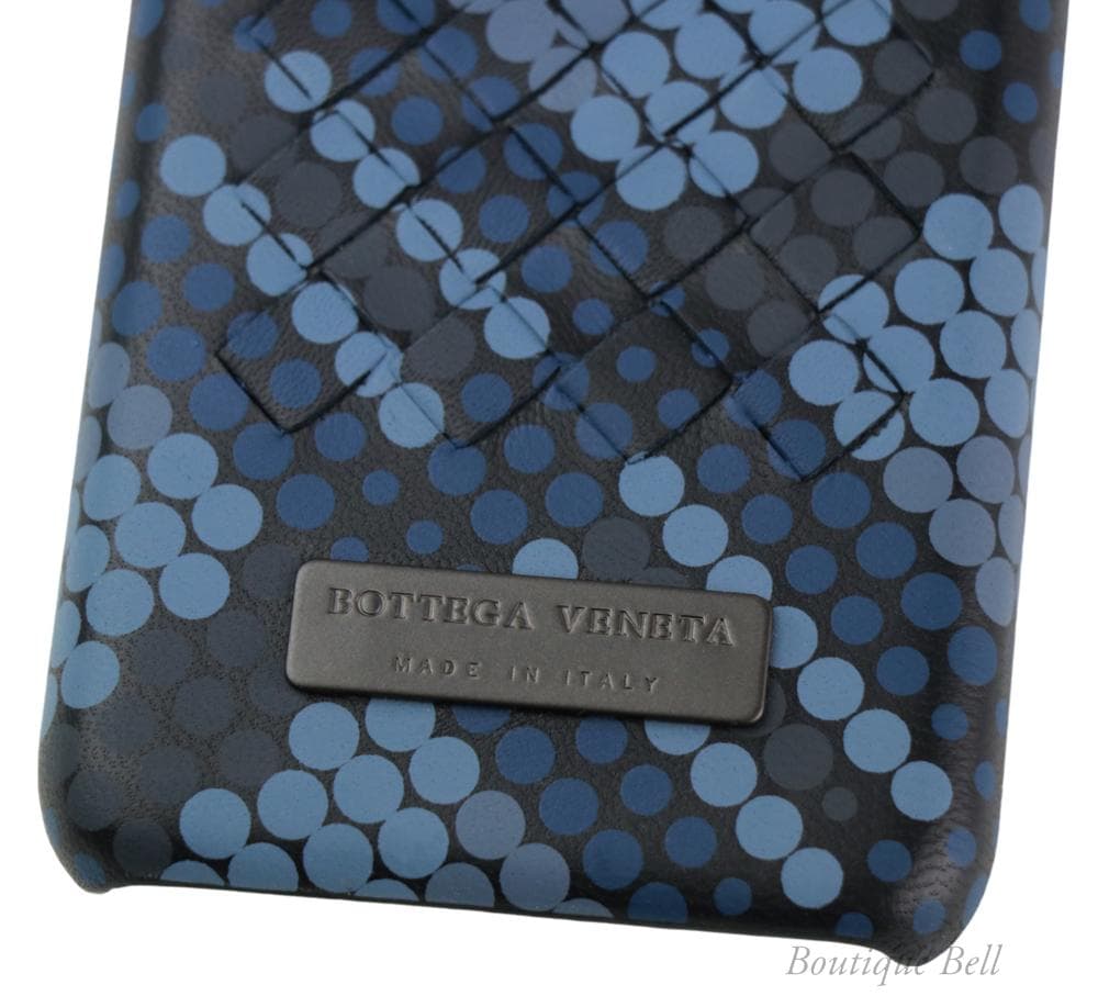 【ボッテガヴェネタ】イントレチャートiPhone7/8/SEケース ブルードット