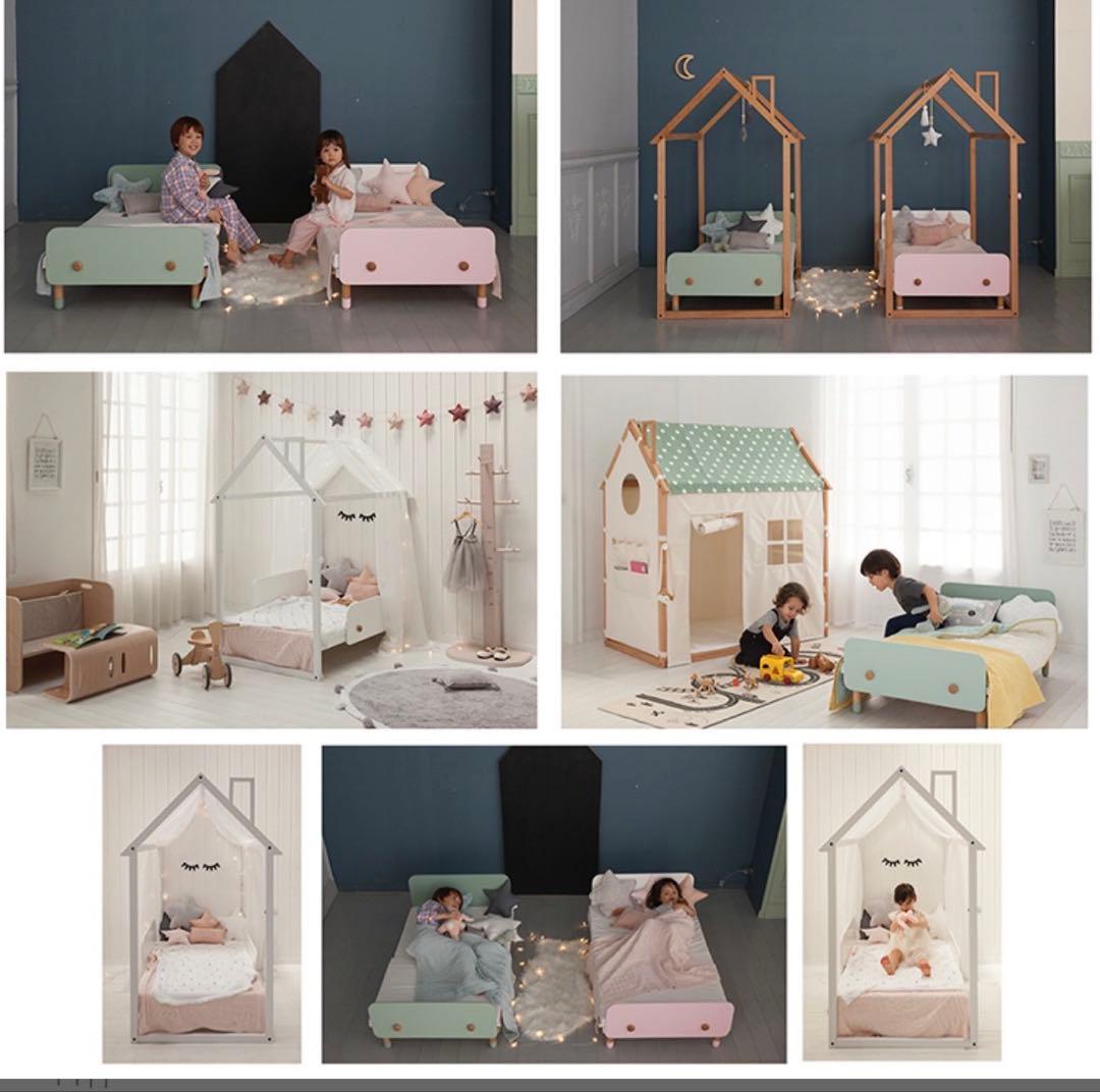 HOPPL(ホップル)キッズベッド L1250×W700×H450mm