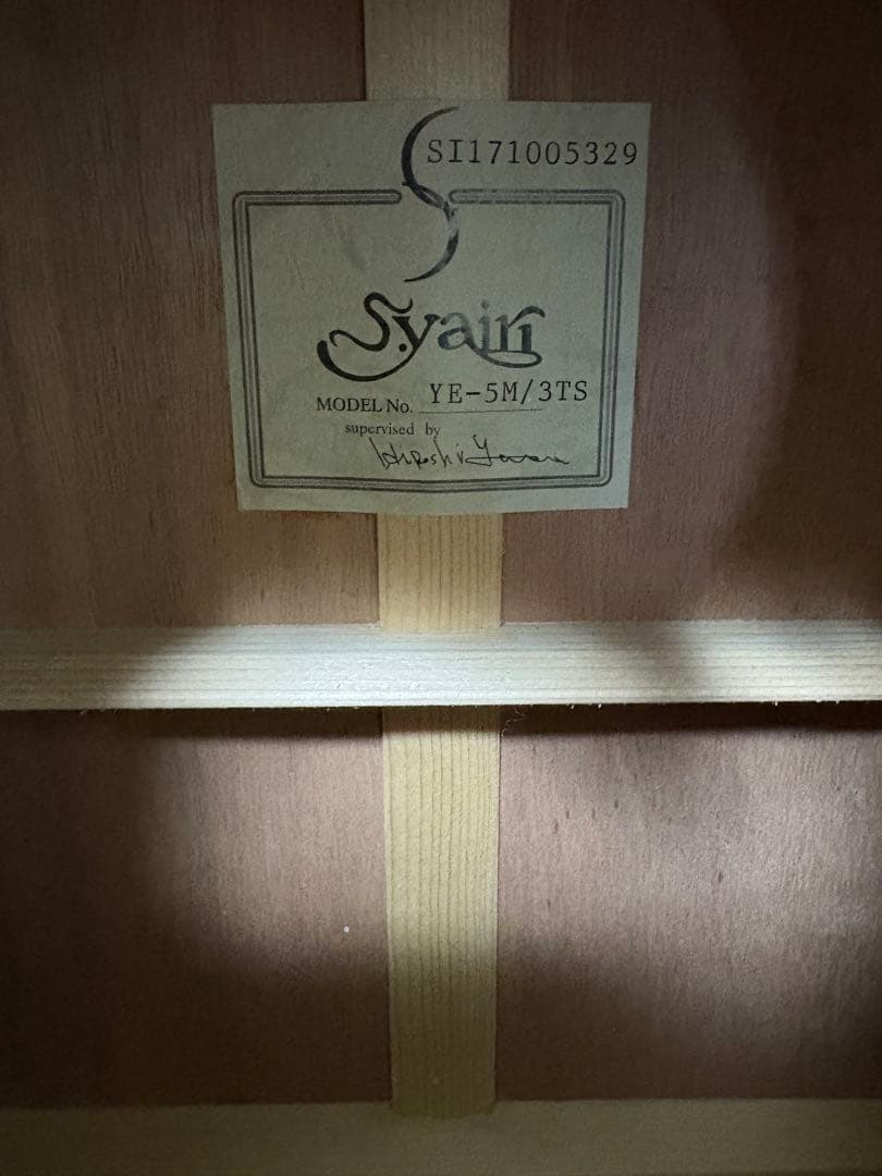 S.yairi エレアコ YE-5M 3TS 単板