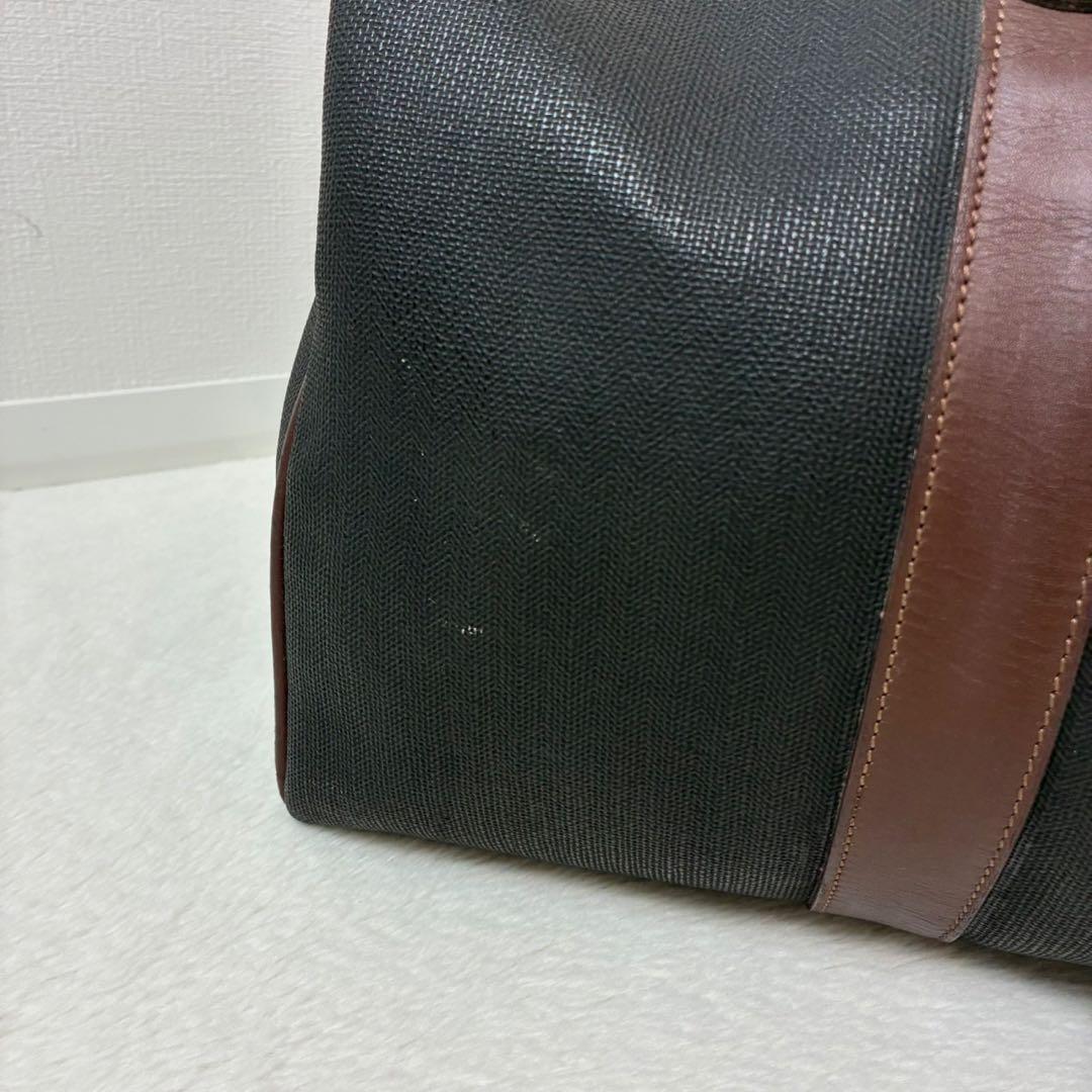 ダンヒル　ボストンバック　レザー　ゴールド金具　レザー