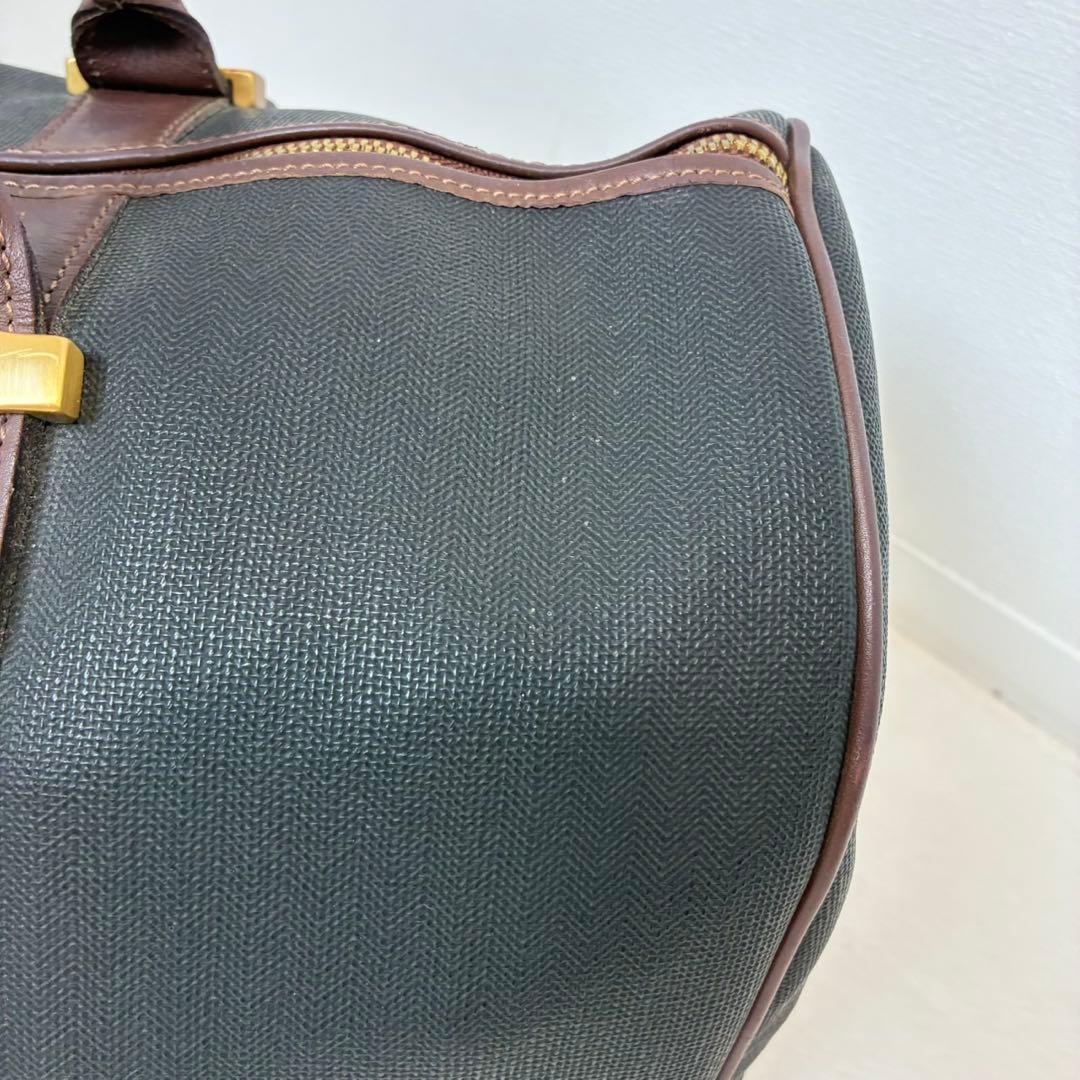 ダンヒル　ボストンバック　レザー　ゴールド金具　レザー