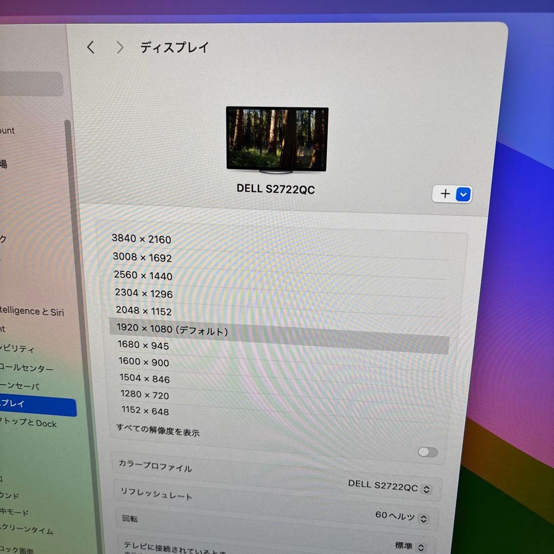 4kモニター dell S2722QC