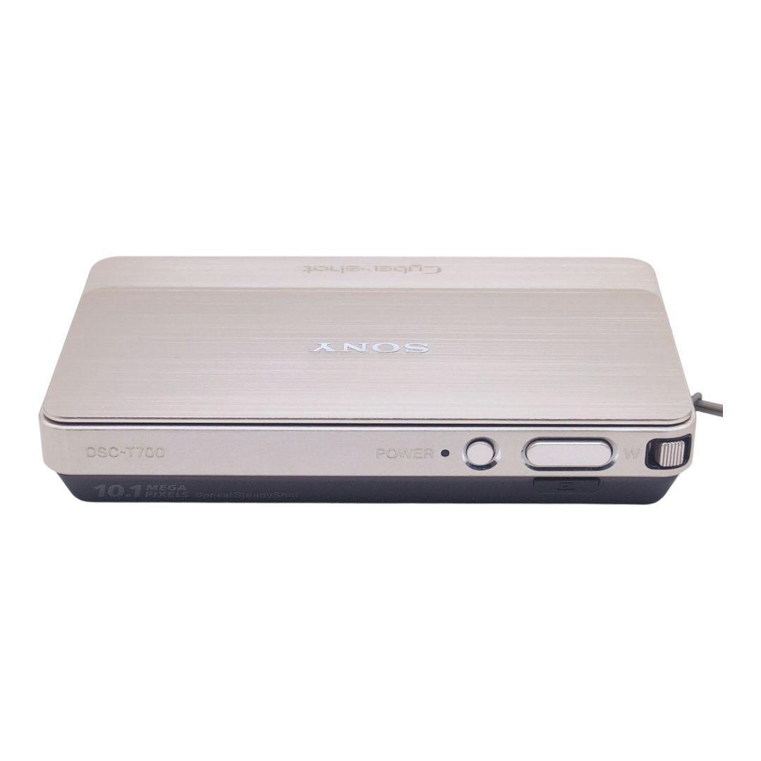 美品 人気色ゴールド SONY DSC-T700 動作品 充電器電池付