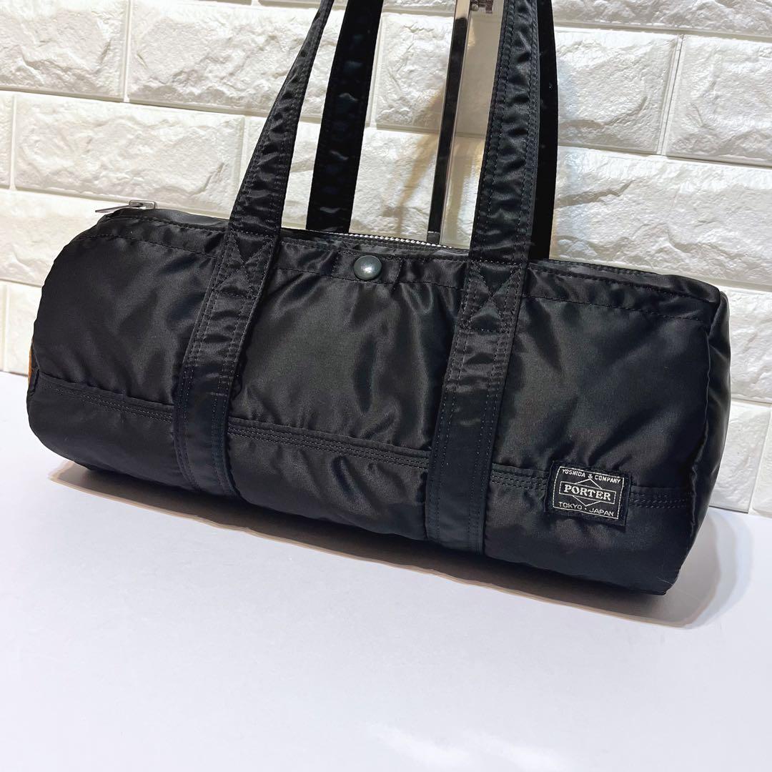 【希少 未使用級】PORTER タンカー ダッフルバッグ L ミニボストン 黒