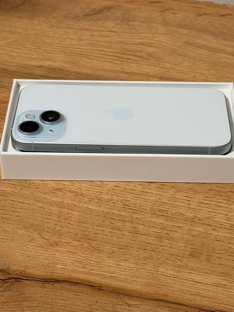 【美品！不具合無し！】iPhone15 ブルー SIMフリー 128gb