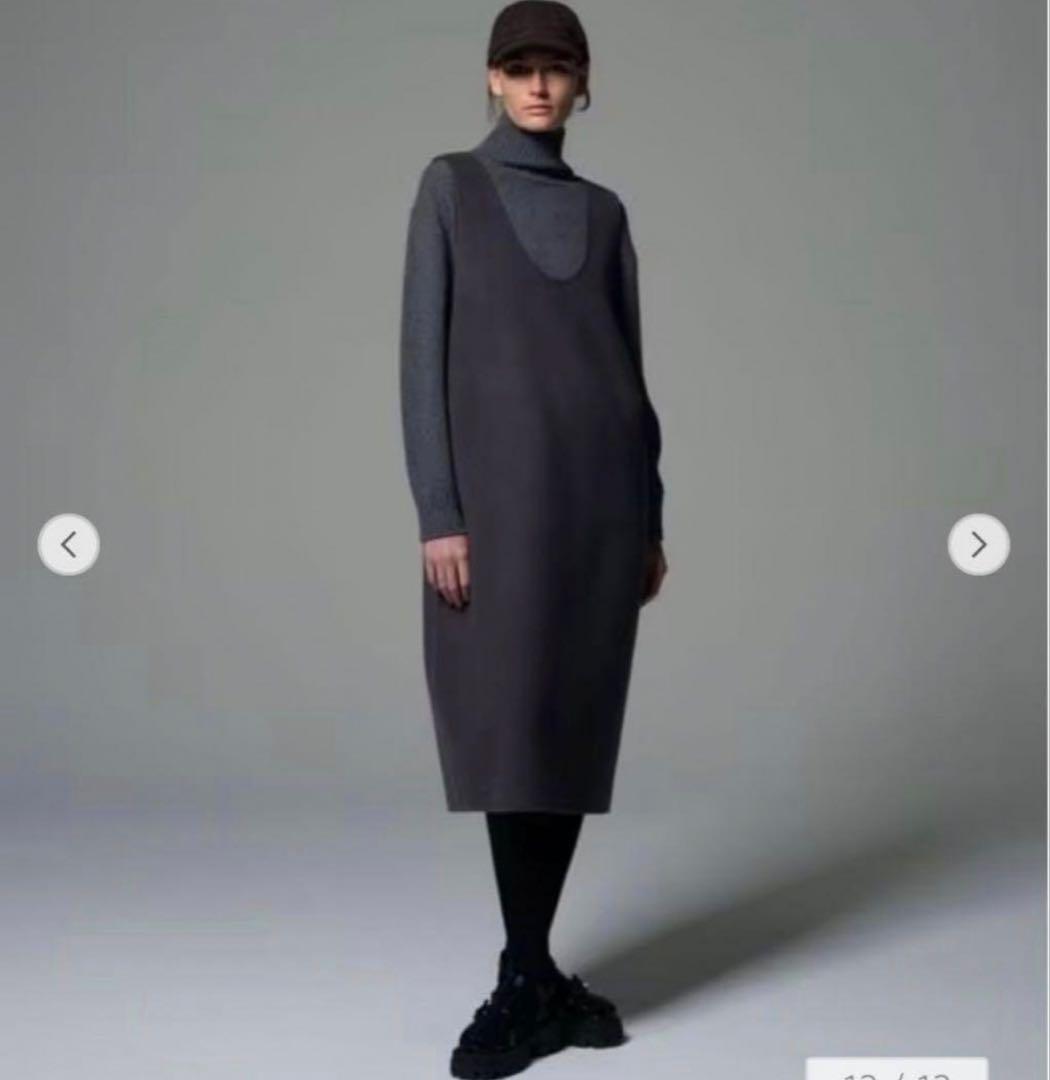 2024 新品未使用グレー ノースリーブワンピース